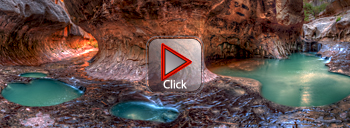 Zion National Park-Subway Trail - 360 degree panorama